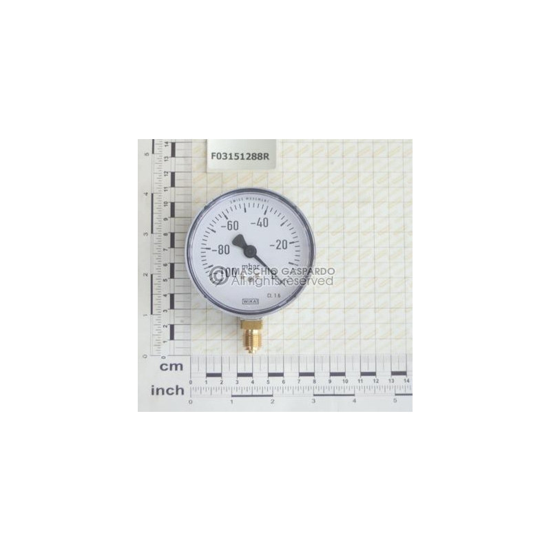 Vacuómetro 0-100 mBar Gaspardo - F03151288
