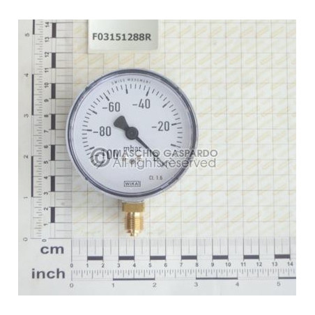 Vacuómetro 0-100 mBar Gaspardo - F03151288