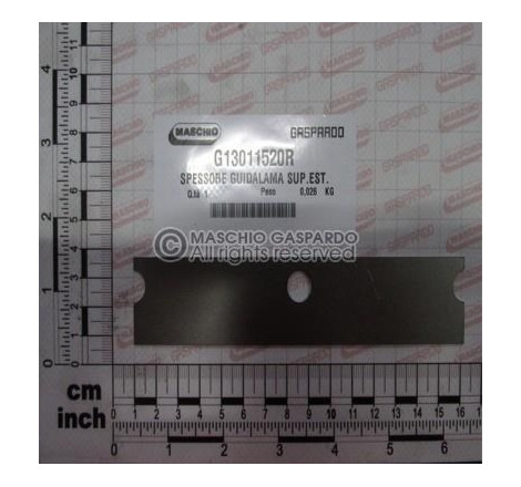 Chapa Folga Guia Superior Simples Gaspardo - G13011520