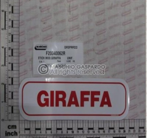 Autocolante Giraffa Maschio - F20040062