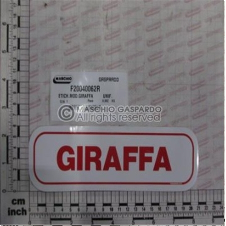Autocolante Giraffa Maschio - F20040062