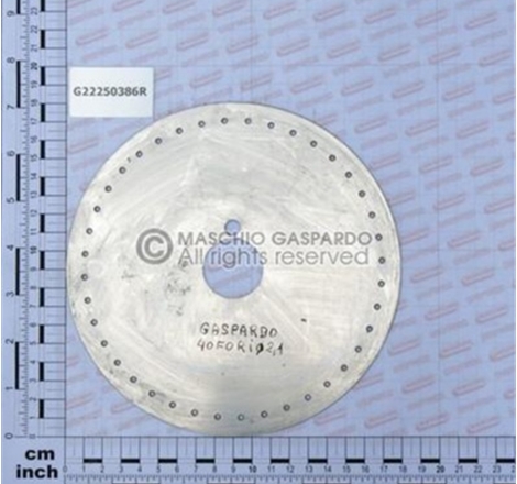 Disco 40 Furos 2.1mm Gaspardo - G22250386