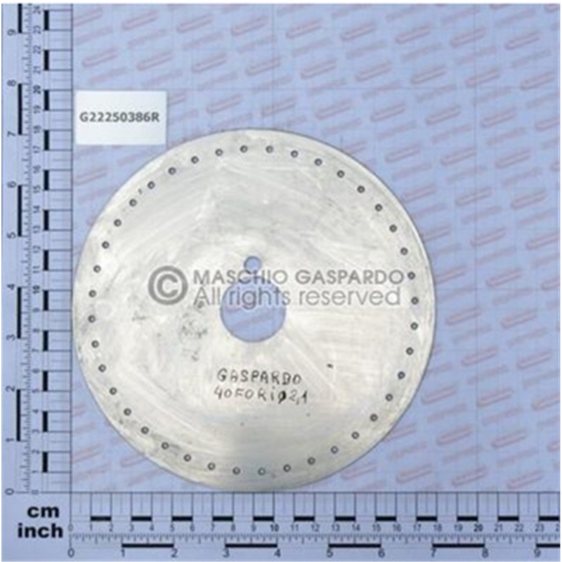 Disco 40 Furos 2.1mm Gaspardo - G22250386