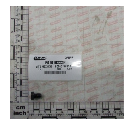 Parafuso 8x1x12 10.9 Gaspardo - F01010222
