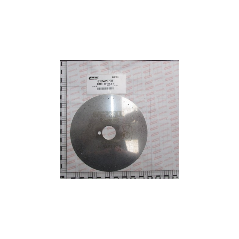 Discos 40 Furos 0.8mm Gaspardo - G10522070
